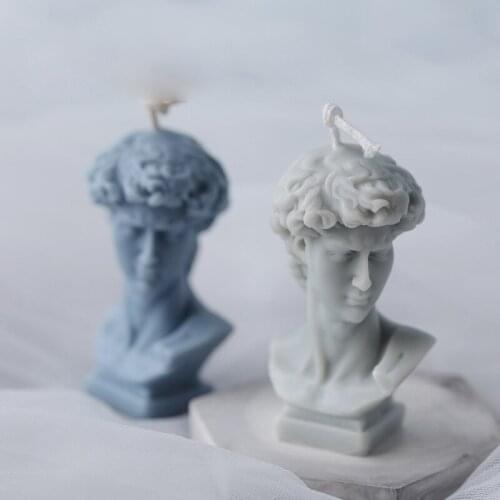 DIY Great Artists Figures David Silicone Mold Resin Portrait Painting Mold