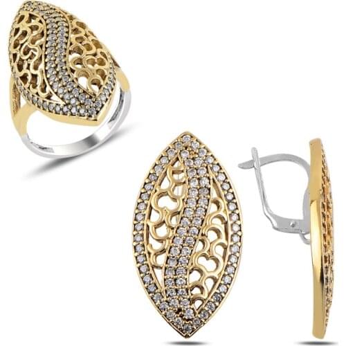 Silver 925 Sterling Zircon Cubic Zirconia Authentic Set