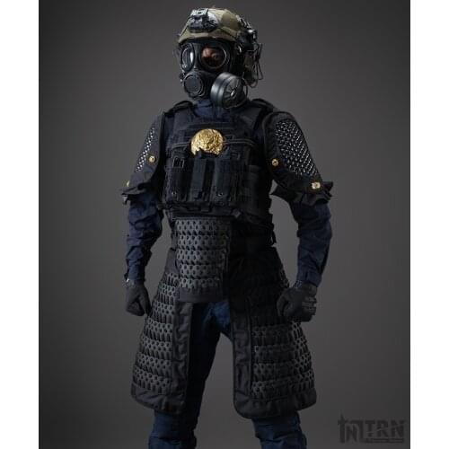 [TRN] BAC black grey industrial national style tactical armor skirt armor tie armor two pieces of skirt armor (excluding belt)