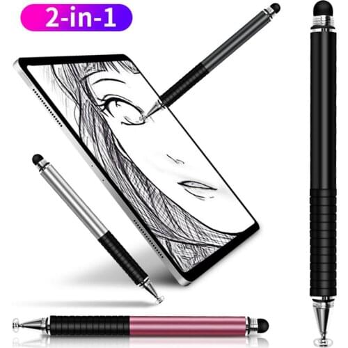 Universal 2 in 1 Stylus Drawing Tablet Pens Capacitive Screen Caneta Touch Pen for Mobile Android Phone Smart Pencil Accessories
