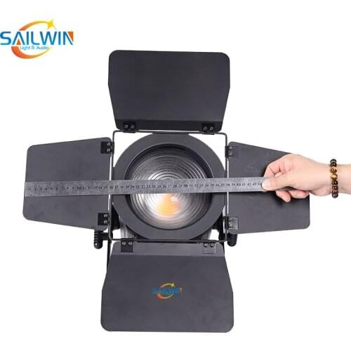 High Quality CRI95 100W CW/WW 3200K 5600K LED Studio Fresnel Spot Profile Light For Stage Theater Event