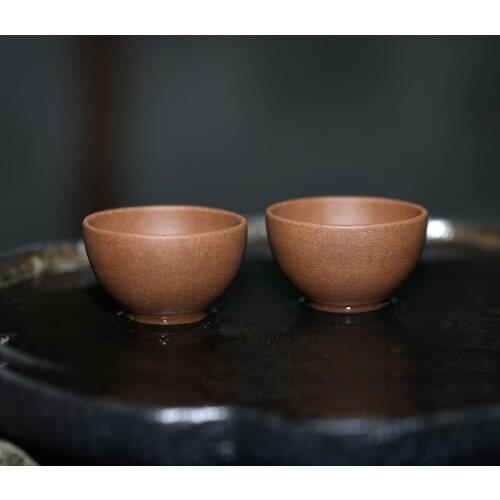 Yixing monohydrate hall are recommended to kung fu tea set sample tea cup small mug cup bowl hand old mud clean cup