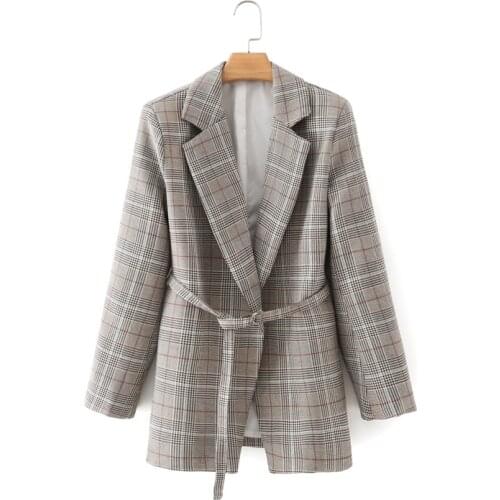 DOUJILI Spring And Autumn Women Suit Jacket Elegant Long Sleeve VintageTemperament Ladies Office Coat Blazers