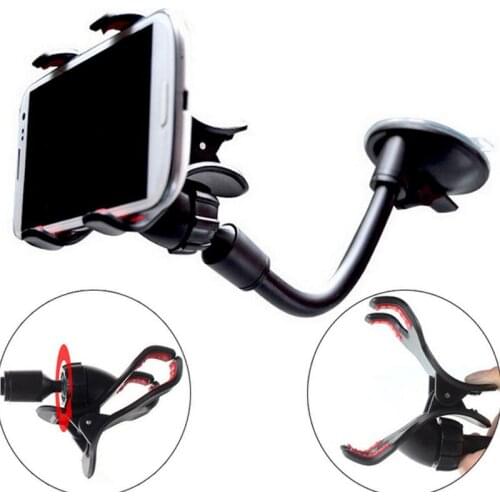 50pcs Car Phone Holder Car Window Windshield Mount Holder 360 Rotation Long Arm Windshier GPS Mobile Phone