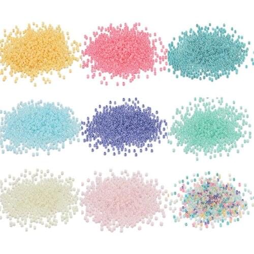 1800Pcs 2mm Cream Czech Spacer Glass Seed Beads Jewelry Hand DIY For bags, clothing, necklaces and bracelets Sewing Accessories