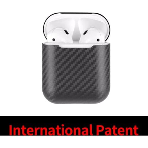 Mcase For Apple AirPods 100% Real Carbon Fiber Case-Ultra Thin Wireless Headset EarPhone Case-Free Shipping in Matte