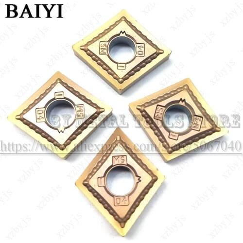 CNMG120404-MS BP1125 carbide inserts turning tools cutter Lathe Cutting Tool CNMG120404 CNC Carbide blade For stainless steel