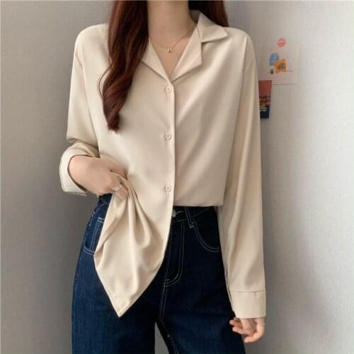 Cheap wholesale 2021 spring summer autumn new fashion casual ladies work women Blouse woman overshirt female OL BAt9034X