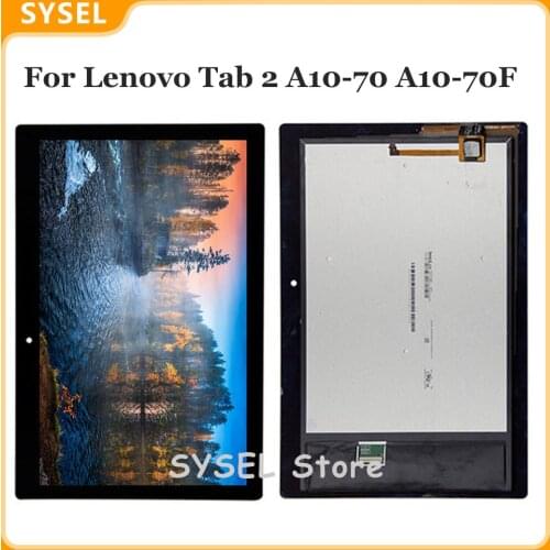 For Lenovo Tab 2 A10-70 A10-70F A10-70L Tablet LCD Display Touch Screen Sensor Digitizer Assembly + Tools
