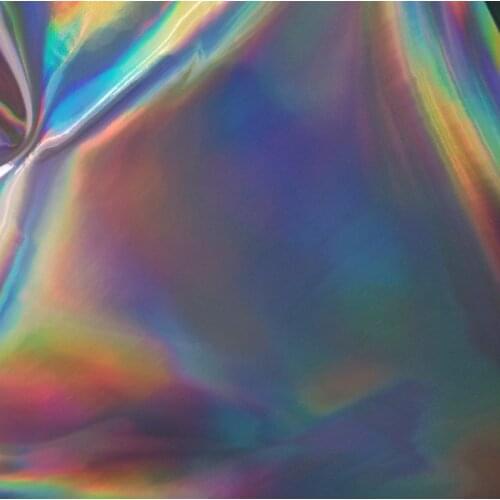 Synthetic TPU holographic leather fabric for shoes&handbag material