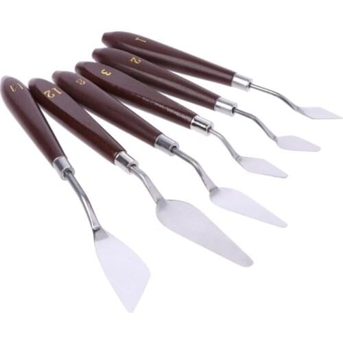 Artist Stainless Steel Palette Knife Spatula Scraper for Mixing Oil Painting