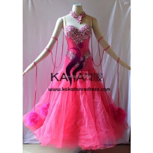 KAKA DANCE B1515,2015 New Ballroom Standard Dance Dress,Waltz Competition Dress,Ballroom Dress,Waltz Dance Dress