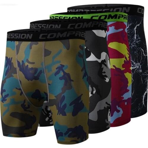 Camouflage Quick Dry Men Tight Skin Compression Shorts Motocross sports basketball training shorts Motorcycle fitness pants