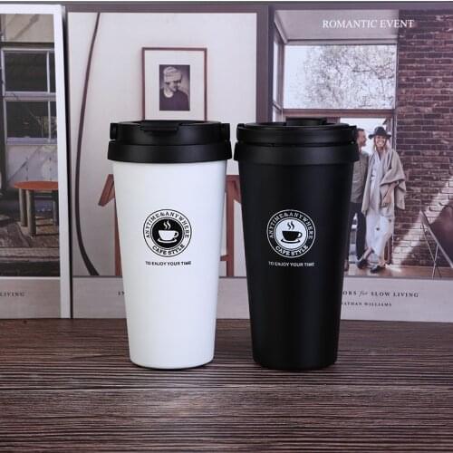 Stainless Steel Coffee Cup 500ml Thermos Mug Portable Coffee Vacuum Flasks Travel Thermo Cup Water Bottler Thermo Cup For Gifts