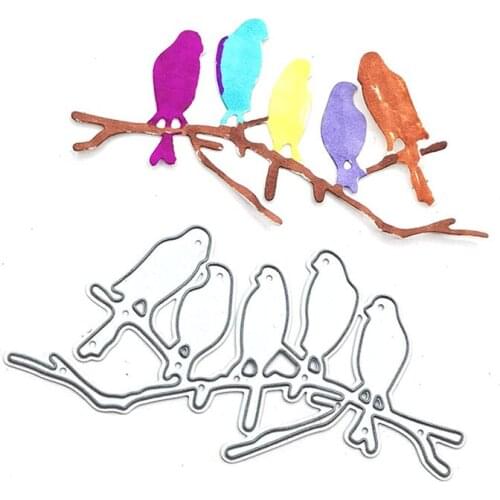 Julyarts Bird Branch Metal Cutting Dies Molds Scrapbooking Decorative Embossing Photo Album Decor Card Making DIY Crafts