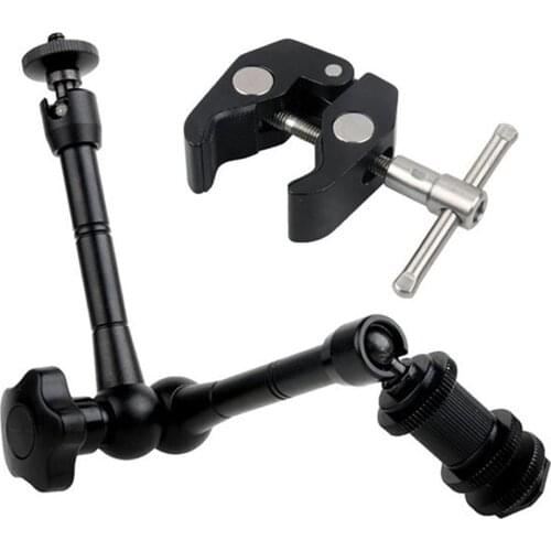 Metal Magic Arm Super Clip Crab Clamp Articulating Holding Arms for Flash LCD Monitor LED Video Light SLR DSLR Camera Accessory