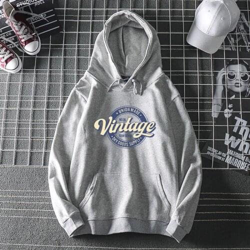 Mens Hoodies Sweatshirts Couples Print Thin Coat Men Hooded Sweatshirt Pocket Pullovers Casual Loose Korean Street Wear