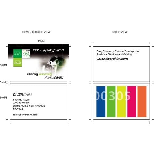 PET bookmarker sticky note sample to France