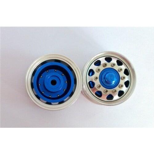 RC Tractor Model Spare Part Blue Front Wheel Hub B for 1/14 RC DIY TMY Truck