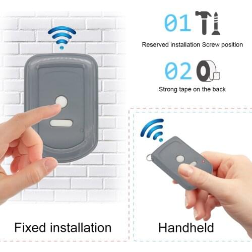 Rolling code garage door wall controller switch FR11 For Foresee F500 F550 Series Garage Door Opener Can be carried with you