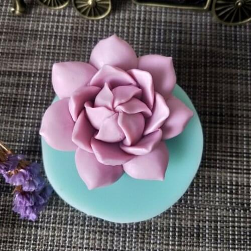HC0111 PRZY Silicone Soap Mold3d Flower Peony Rose Mould Candle Aroma Moulds Soap Making Mold Resin Clay Mould Eco-friendly