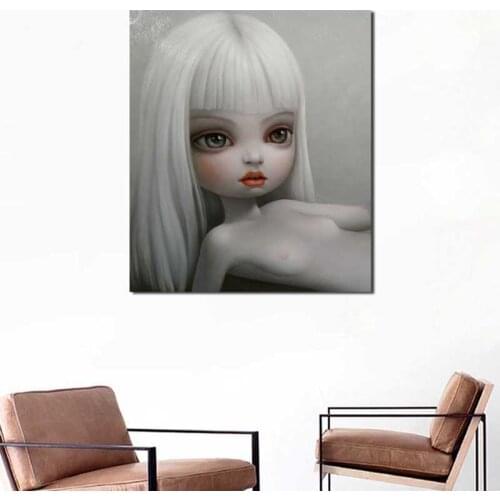 Mark Ryden Snow Girl Canvas Painting Print Living Room Home Decor Modern Wall Art Oil Painting Poster Salon Pictures Framework