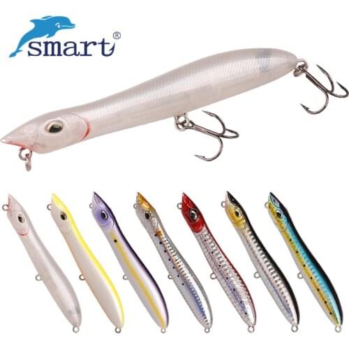 SMART Fishing Lure 105mm 10.33g Top Water Pencil Bait For Seabass Isca Artificial Para Pesca Leurre Souple Peche Fishing Tackle