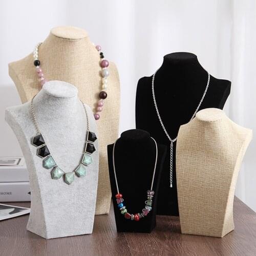 High Quality Mannequin Necklace Stand Display Jewelry Organizer Necklace Pendants Holder Shelf Jewelry Display Wholesale