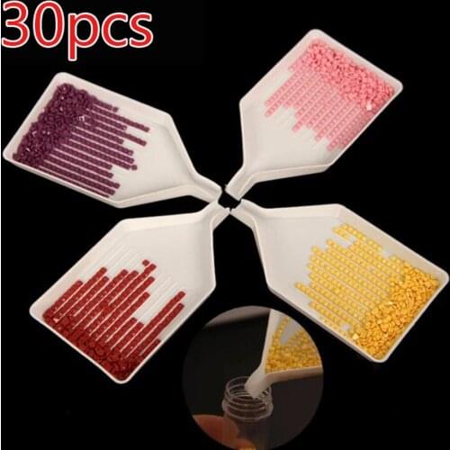10/20/30pcs Diamond Painting Tool Diamond Embroidery Accessories Large Capacity Drill Plate Plastic Tray Kits Point Drill Tray