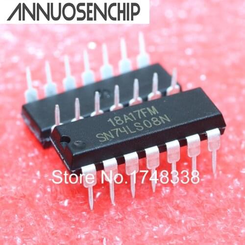 100PCS/LOT 74LS08 SN74LS08N HD74LS08P 74LS08 DIP-14