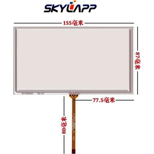 4 Wire 6.2"Inch TouchScreen 155mm*87mm Car GPS Navigation DVD Hsd062idw1 TM062RDH01 Resistance Handwritten Touch Panel Screen