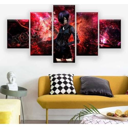 5 Piece Wall Art Canvas Anime Manga Picture Tokyo Comics Figure Posters And Prints Modern Home Living Room Decoration Paintings