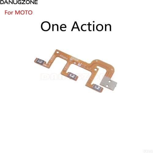 50PCS/Lot For Motorola MOTO One Action Power Button Switch Volume Button Mute On / Off Flex Cable