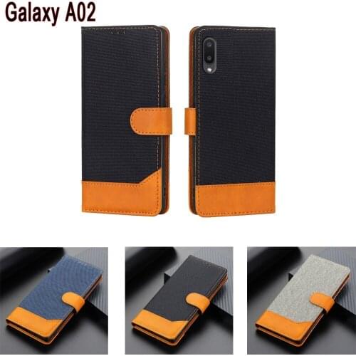 A02 New Phone Cover For Samsung Galaxy A02 Case Flip Wallet Leather Etui Book On Samsung SM-A022M A02 Case Magnetic Card Hoesje