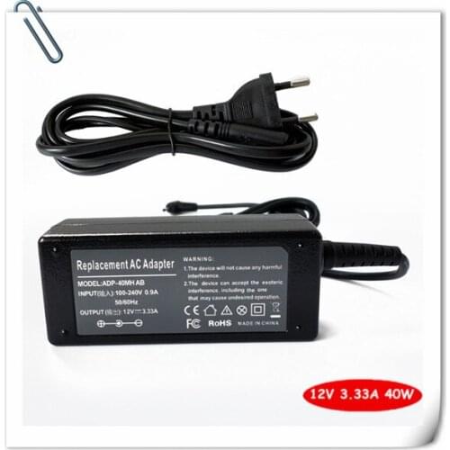 12V 3.33A AC Adapter Charger for Samsung Chromebook XE303C12-A01US AD-4012NHF A12-040N1A Notebook Power Supply Cord
