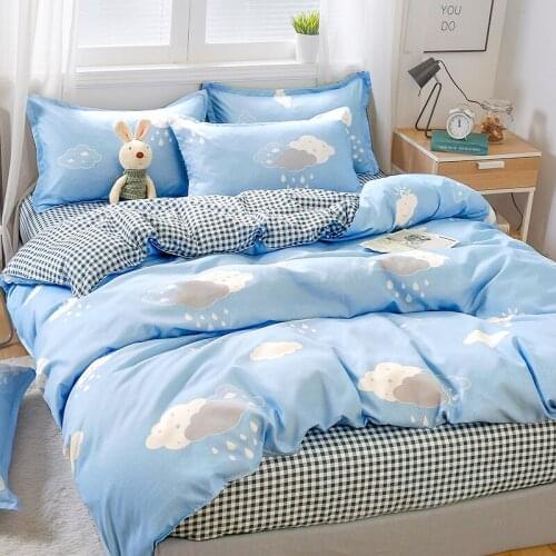 Nordic Bed Covers... Bed Adornment 2 Person...anime Linen Luxury Home Furnishings 140x200 Duvet Cover Married Bedding