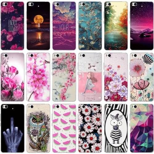 For xiaomi mi5s Cover Flower Case For Xiaomi 5S 5.15" Coque for Xiaomi MI5s M5s Soft Silicone Shell For xiaomi 5s mi5s m5s mi 5S