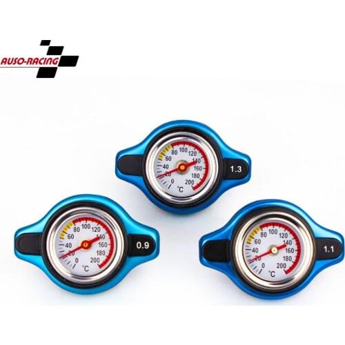 D1 Automobile Water Tank Cover Car Thermostatic Gauge Radiator Cap 0.9 1.1 1.3 Bar Small Head Water Temp Meter