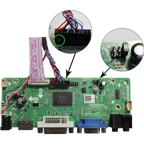 HD-MI DVI VGA Audio LCD Controller Board Work For 10.1" 14" 15.6" 1366x768 LVDS 40pin LCD LP101WH1 CLAA101WA01A LTN140AT02 etc