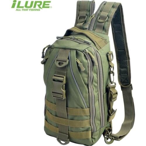 Ilure explosion models lure fishing bag portable multifunctional outdoor sports bag shoulder backpack Oxford cloth 0.73kg