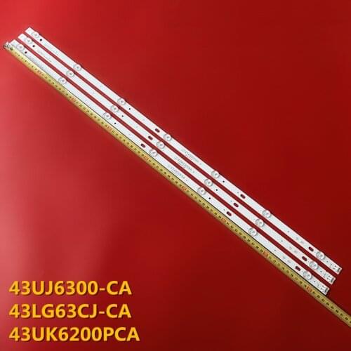 3pcs 7LED LED backlight strip for LG 43UJ675V 43UK6300PLB 43UJ655V 43LJ510V 43LJ624V 43LJ634V 43UJ651V 43UJ701V 43UJ65_UHD_L A