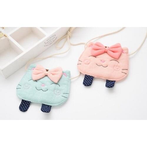 Girl Coin Purse Childrens Wallet Small Change Purse Kid Bag Coin Pouch Money Holder Cat Bear Hedgehog Baby Handbag