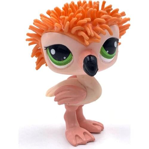 LPS CAT Old animal pet shop toys Red flamingo cute anime figure lovely present for boys and gifts