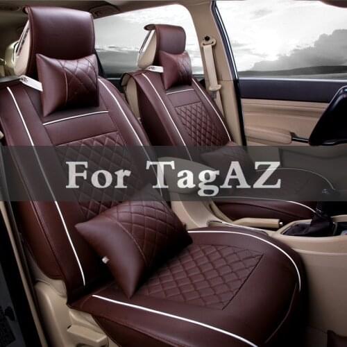 New Fashion Luxury Pu Leather Car Seat Cover Vehicle Cover Case Stickers For Tagaz Aquila C10 C190 C-30 Road Partner Tager Vega