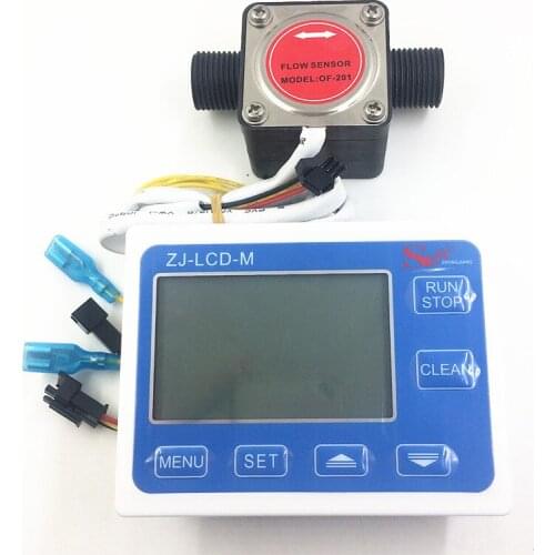 Oval gear flow meter indicator oil flow sensor Hall flowmeter fuel gauge counter Milk chemicals paint detergent G1/2 + LCD