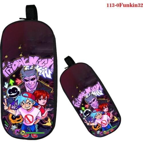 3D Printed Friday Night Funkin Pencil Case Women High Quality Cosmetic Bags Children Girls School Supplies Double Layer Pen Bag