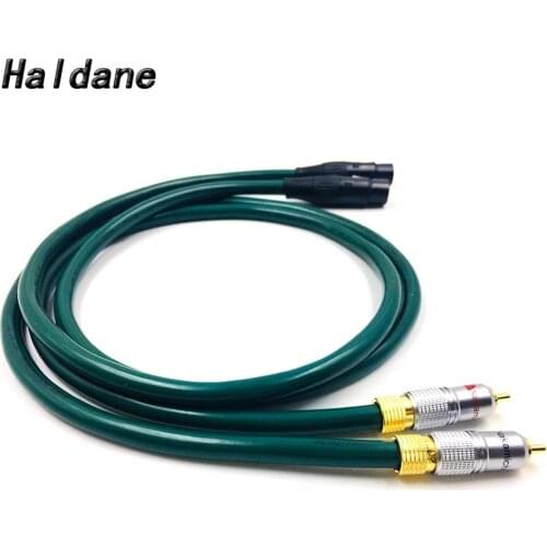 Haldane Pair HIFI Nakamichi RCA to XLR Female Balacned Interconnect Cable 3pin XLR to RCA Audio Cable with FURUTECH FA-220