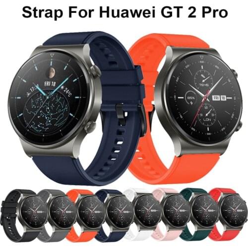 22mm Silicone Band For Huawei Watch Gt 2 Pro Sport Original Watchband For Huawei Gt2 Pro Wristband Replacement Bracelet