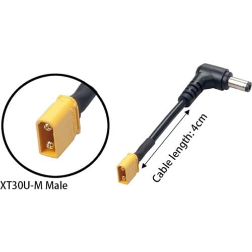 RJXHOBBY RJX XT30 Male Plug DC 40mm Male Adapter for FPV Lipo Battery Fatshark Goggles Futaba T14SG 14SG