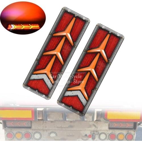 2pcs Truck LED Rear Tail Light trailer Warning Light Rear Taillight 24V For Truck Trailer Caravans UTE Camper Fog Lamp Taillight